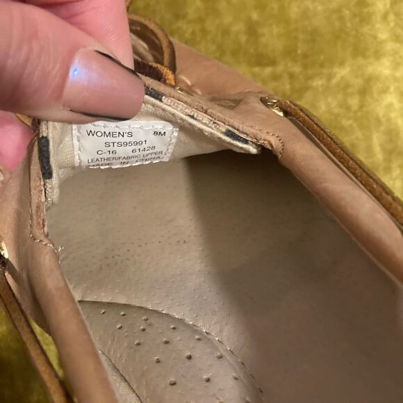 Sperry Top Sider Brown and Animal Print Loafer - Picture 9 of 12